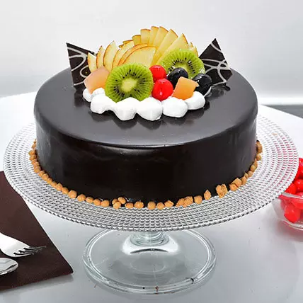 send Fruit Chocolate Cake Half kg delivery